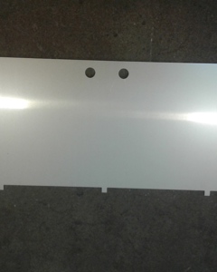 Bended plate - front 2mm SST f/Shutter SR25